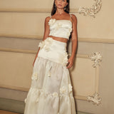 ESTEFANIA Shirts & Tops Marigold Top Ivory