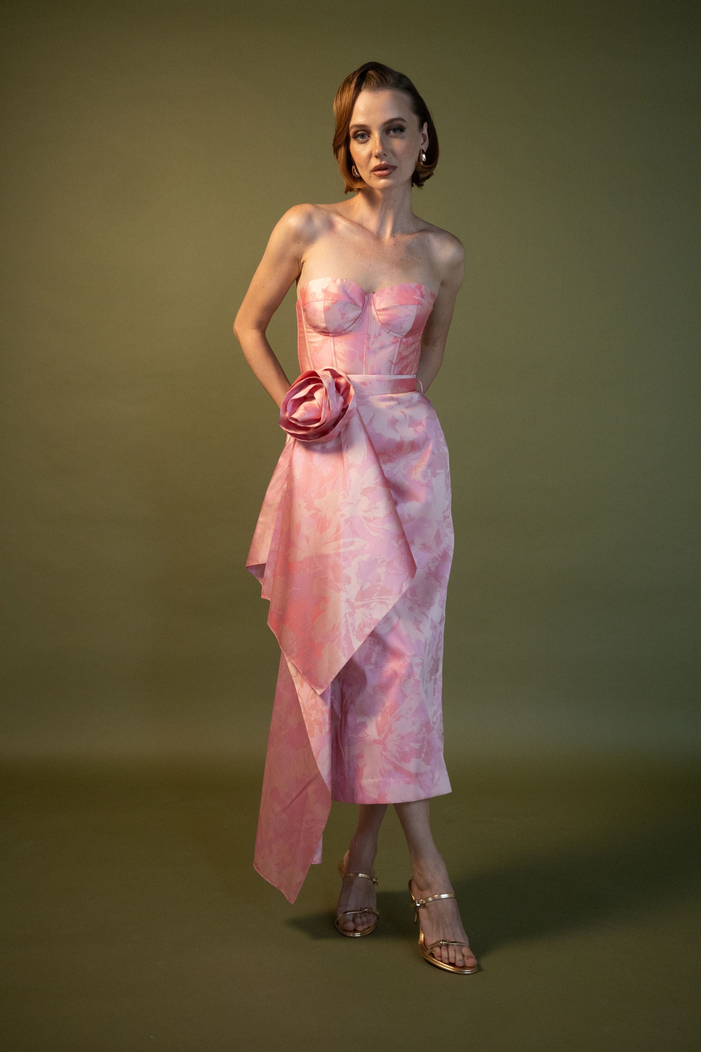ESTEFANIA Skirt Idilio Pencil Skirt Mikado Pink