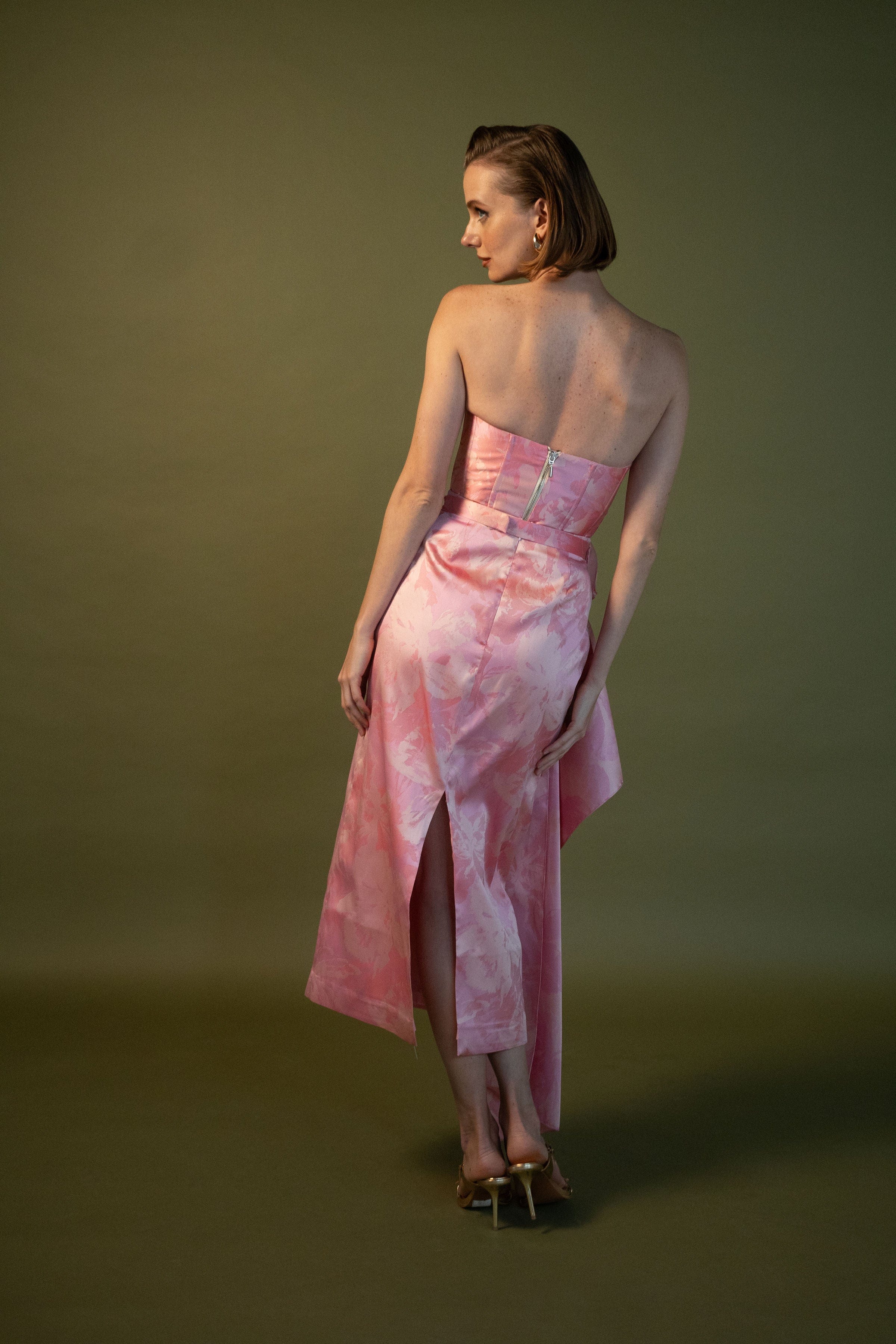 ESTEFANIA Skirt Idilio Pencil Skirt Mikado Pink