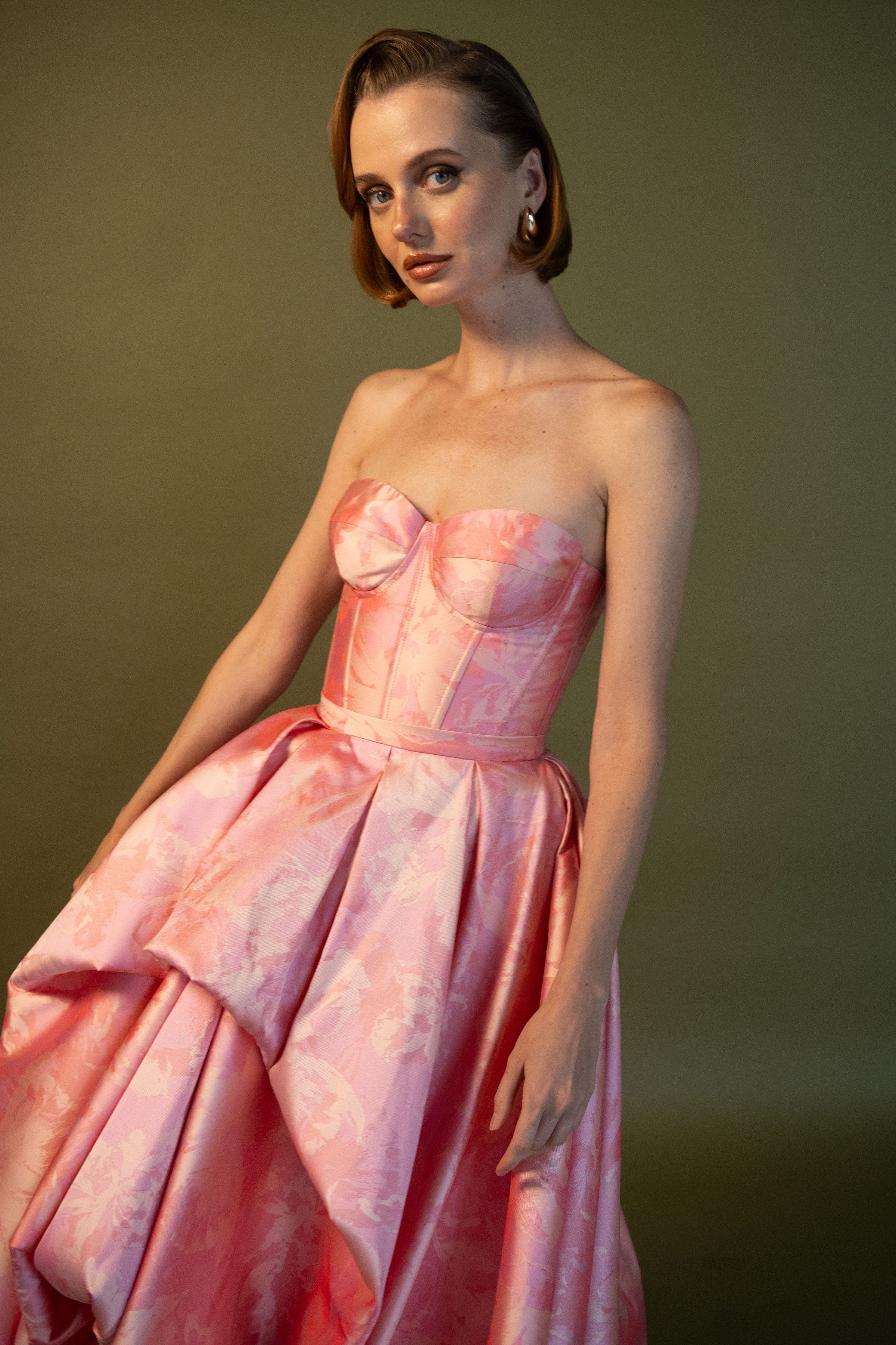 ESTEFANIA Top Idilio Corset Mikado Pink