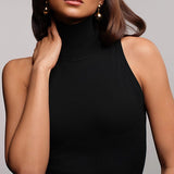 Fallon and Ava Turtleneck Black / XS The Sleeveless Turtleneck