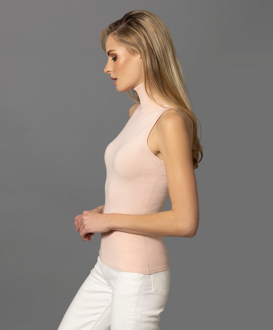 Fallon and Ava Turtleneck The Sleeveless Turtleneck