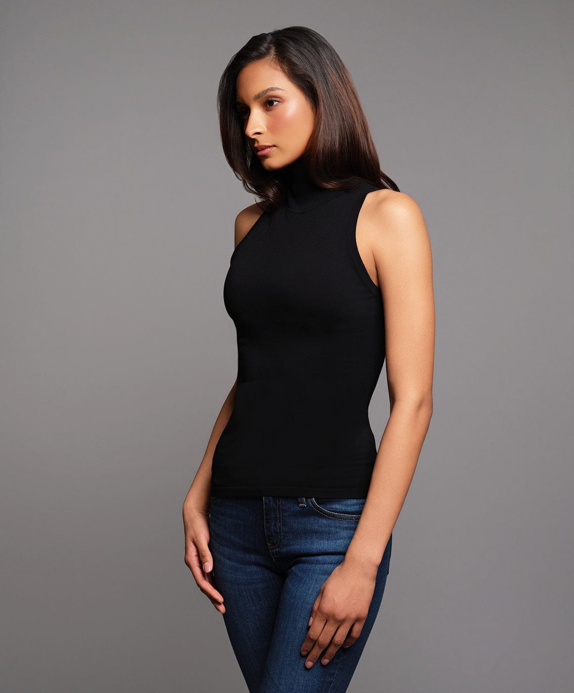 Fallon and Ava Turtleneck The Sleeveless Turtleneck