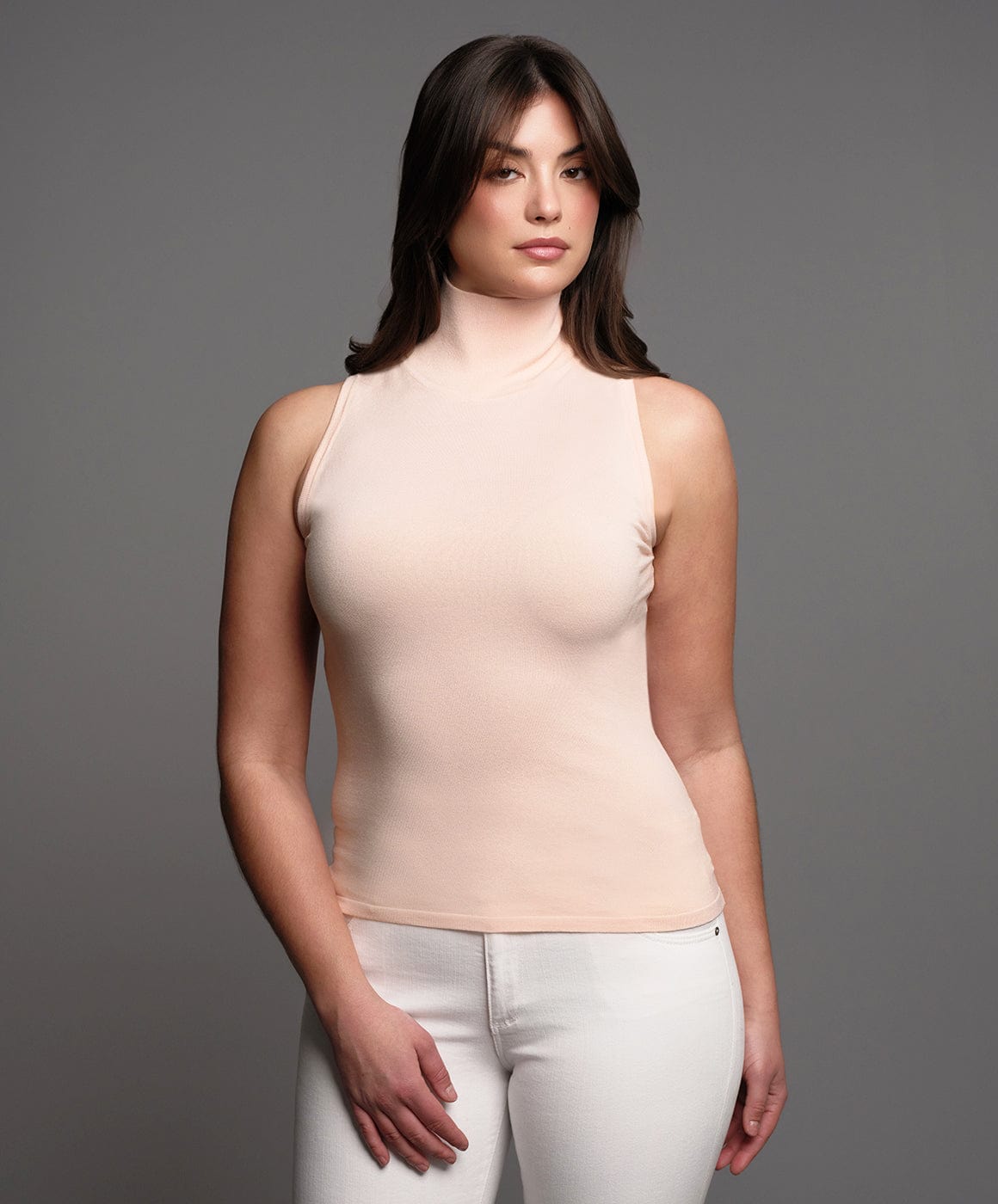 Fallon and Ava Turtleneck The Sleeveless Turtleneck