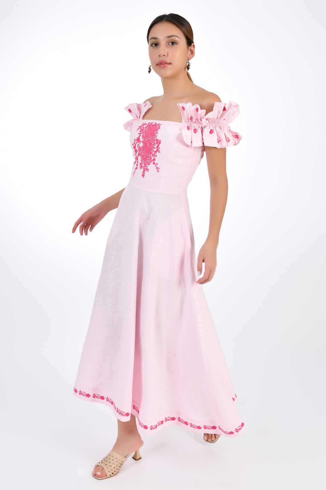 Fanm Mon Dress L / Light Pink Alya Marassa