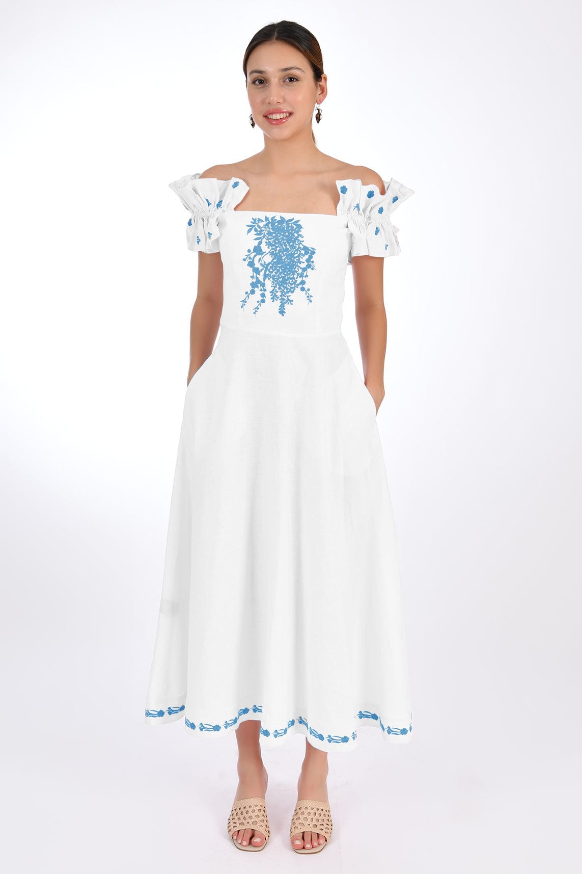 Fanm Mon Dress XXS / White Alya Marassa