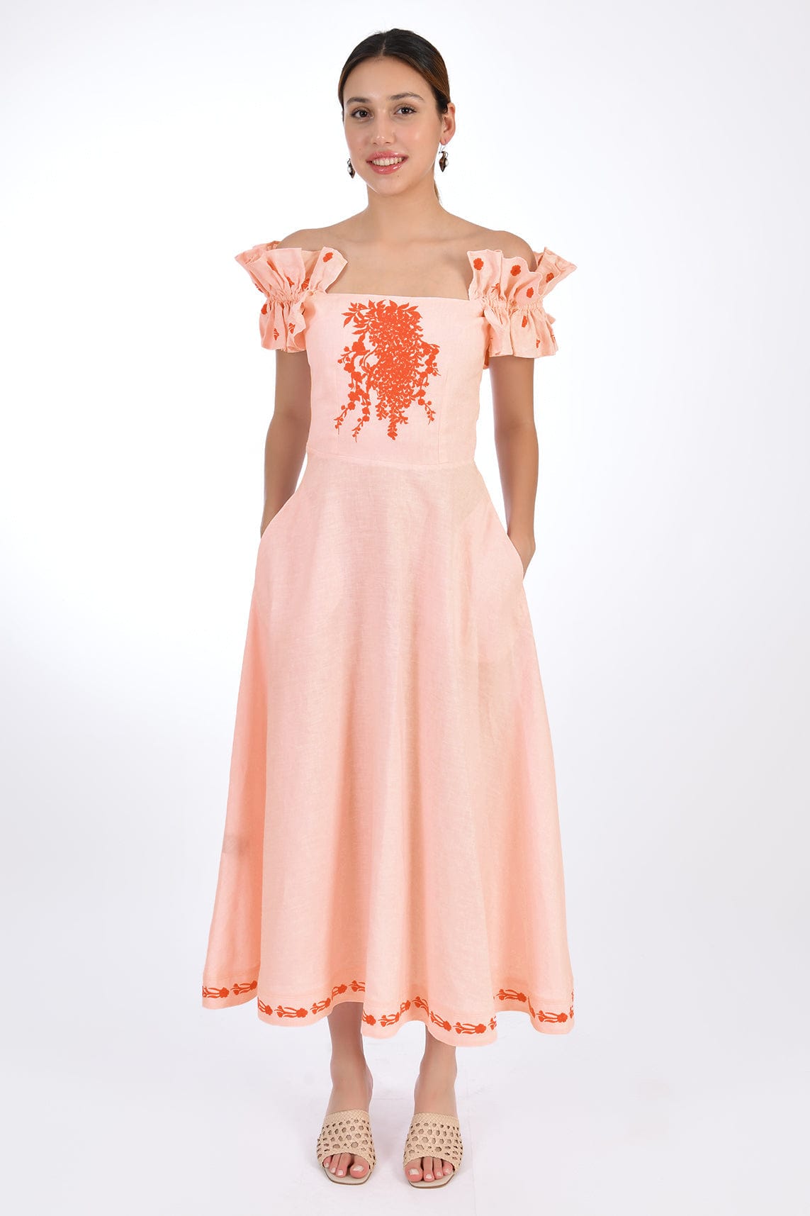 Fanm Mon Dress XXS / Peach Alya Marassa
