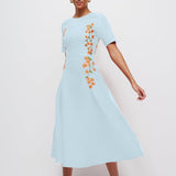 Fanm Mon Dress XXS / Light Lagoon Amaka Dress