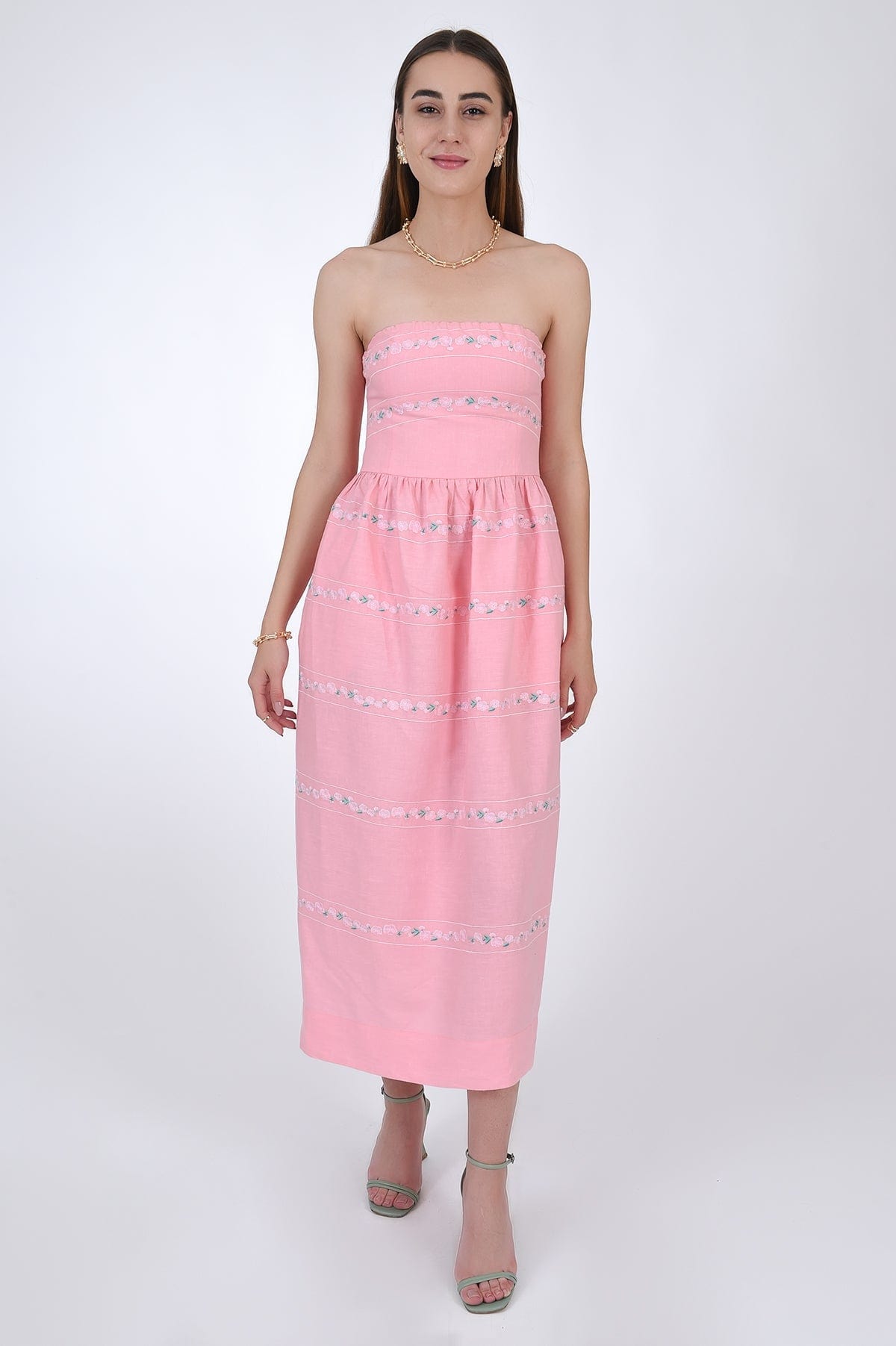 Fanm Mon Dress L / Geranium Pink Anim Manmzel
