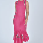 Fanm Mon Dress L / Fuchsia Elegance