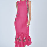 Fanm Mon Dress L / Fuchsia Elegance