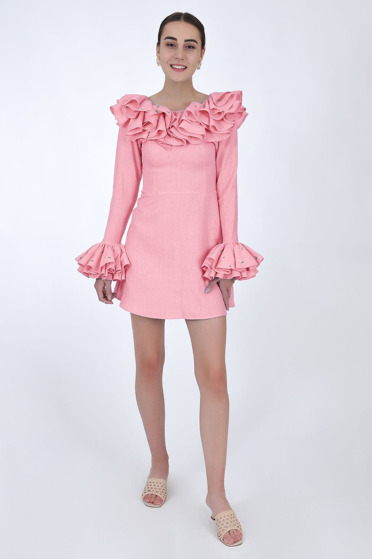 Fanm Mon Dress L / Geranium Pink Frivol Manmzel