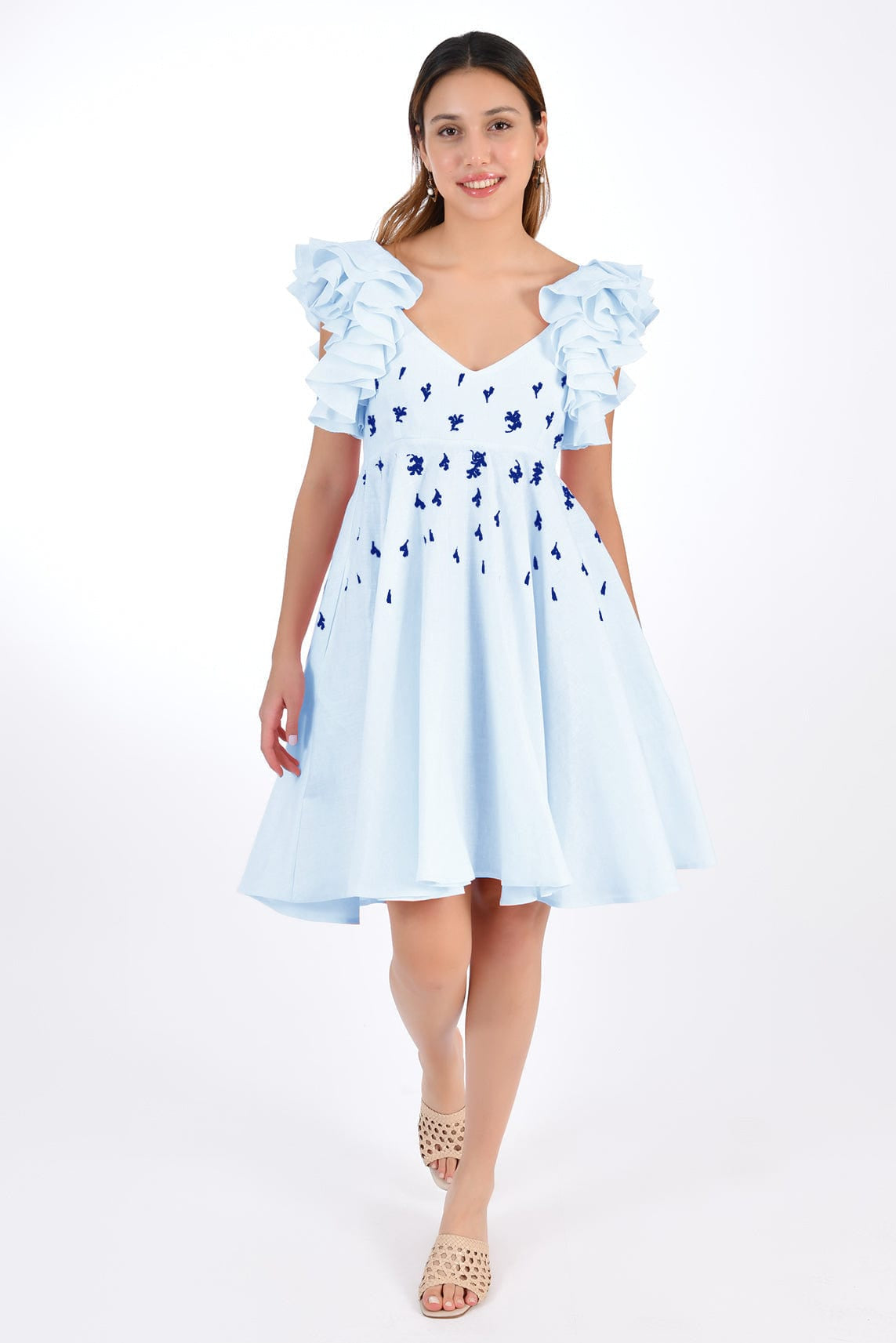 Fanm Mon Dress XXS / Light Lagoon Galata Marassa
