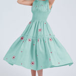 Fanm Mon Dress XXS / Sage Leaf Gardenya
