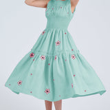 Fanm Mon Dress XXS / Sage Leaf Gardenya