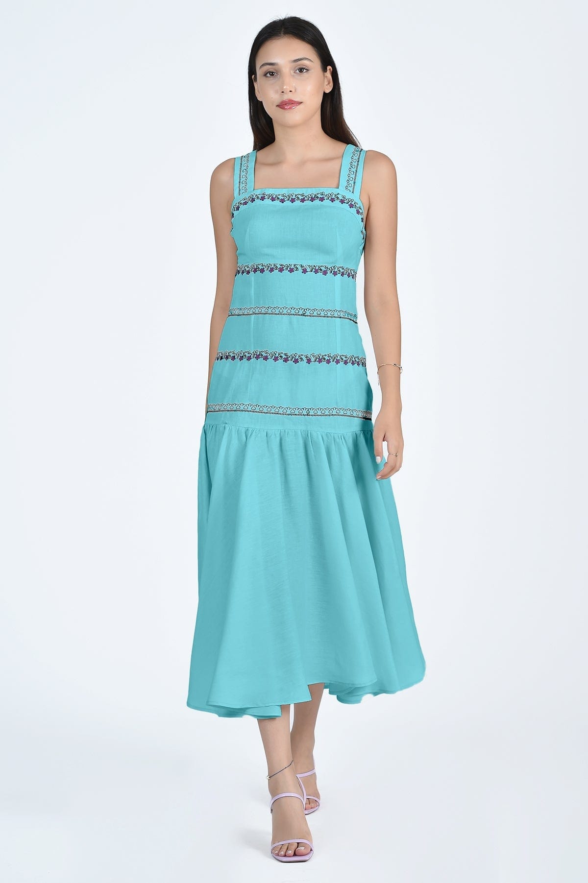 Fanm Mon Dress XXS / Teal Jacin Dress
