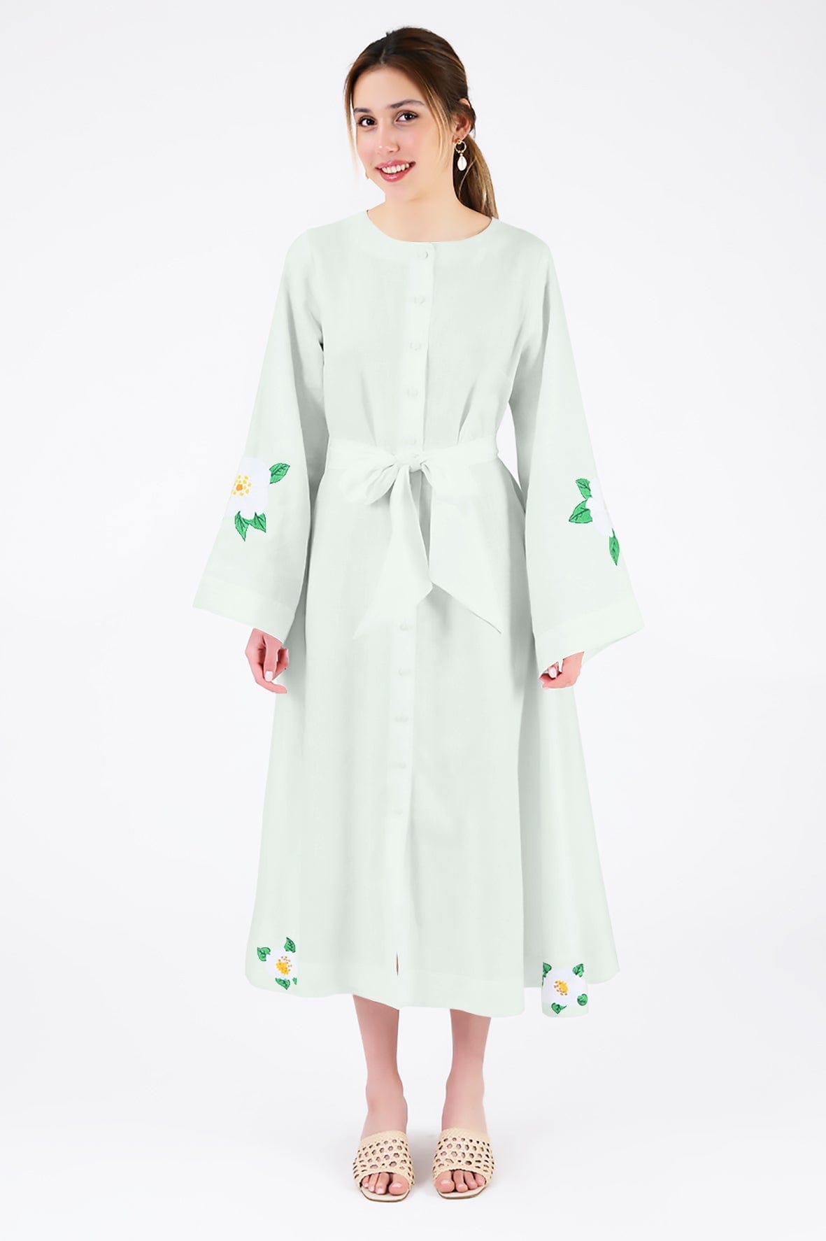 Fanm Mon Dress XXS / Mint Green Jama Dress
