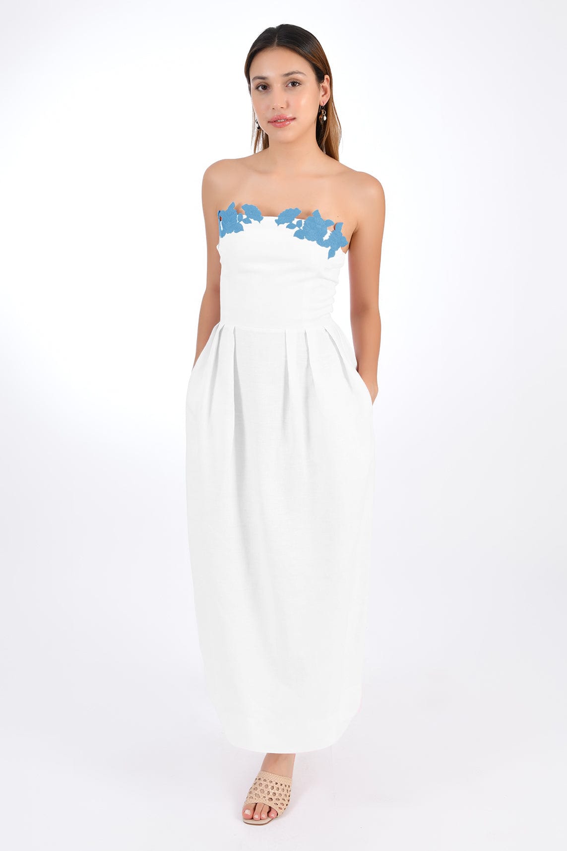 Fanm Mon Dress XXS / White Lorr Midi Marassa