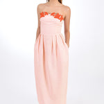 Fanm Mon Dress L / Peach Lorr Midi Marassa
