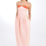 Fanm Mon Dress L / Peach Lorr Midi Marassa