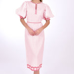 Fanm Mon Dress L / Light Pink Nehir Marassa
