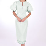 Fanm Mon Dress L / Mint Green Nehir Marassa