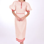 Fanm Mon Dress L / Peach Nehir Marassa