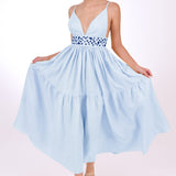 Fanm Mon Dress L / Light Lagoon Ruzgar Marassa