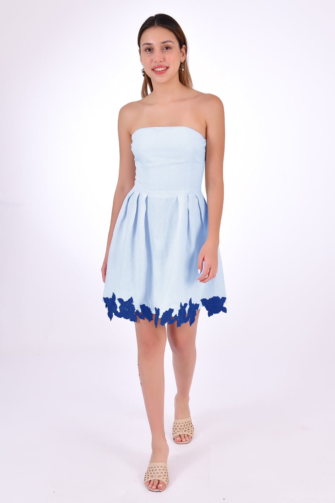 Fanm Mon Dress L / Light Lagoon Sina Marassa