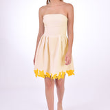 Fanm Mon Dress L / Light Yellow Sina Marassa