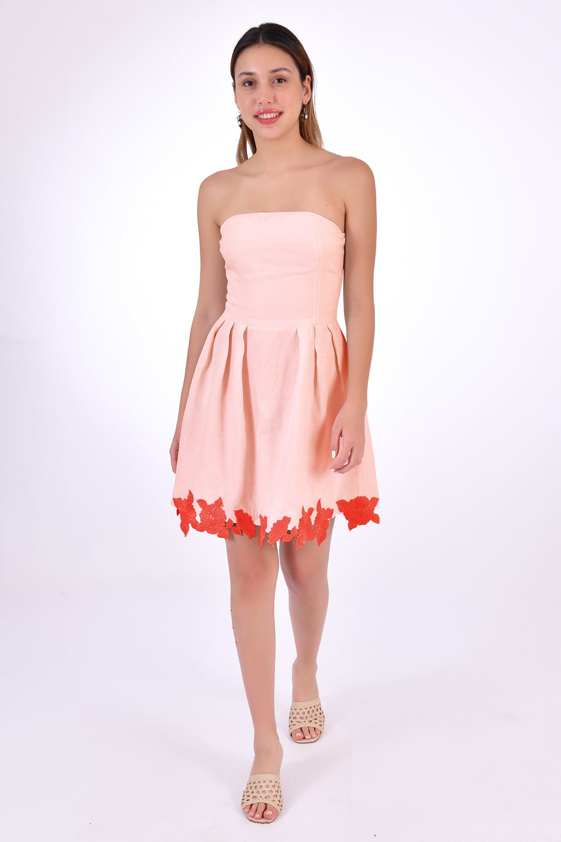 Fanm Mon Dress L / Peach Sina Marassa