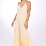 Fanm Mon Dress L / Light Yellow Victoria Marassa