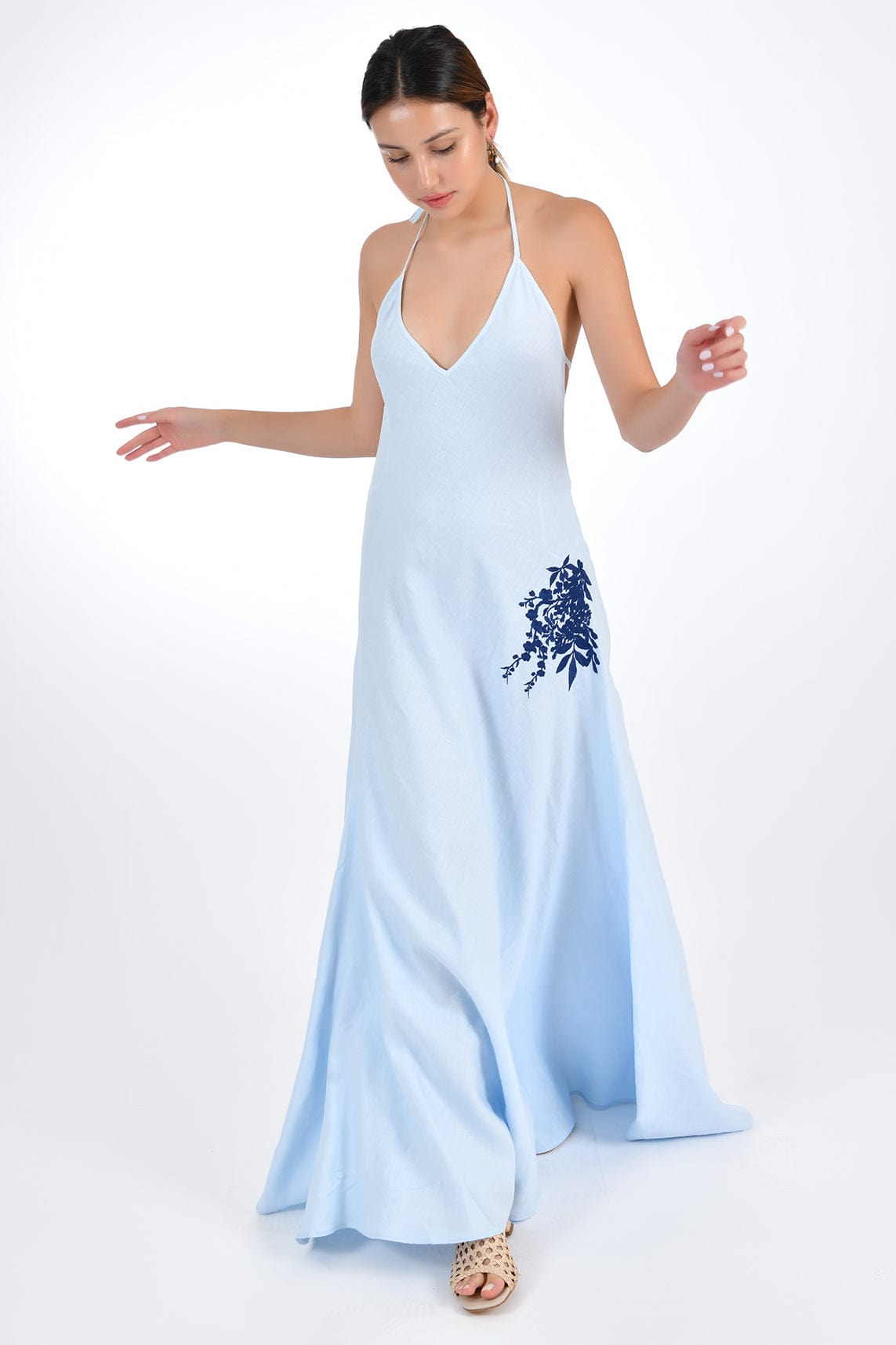 Fanm Mon Dress L / Light Lagoon Victoria Marassa