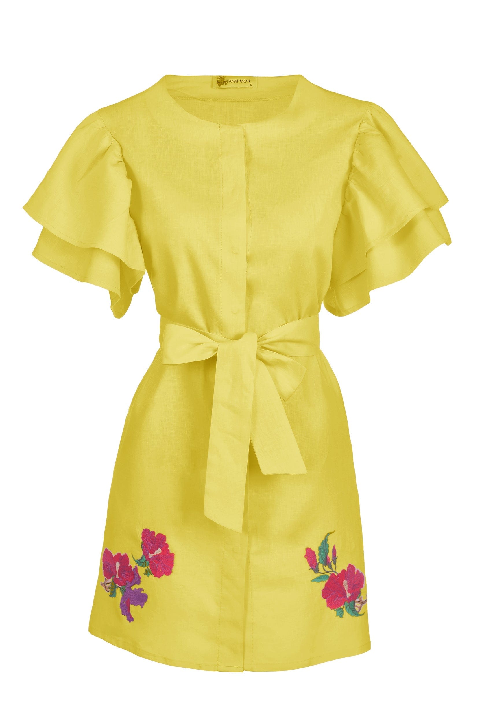Fanm Mon Dresses L / Bright Yellow Kelly