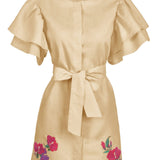 Fanm Mon Dresses L / Caramel Kelly