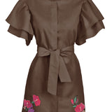 Fanm Mon Dresses L / Espresso Kelly