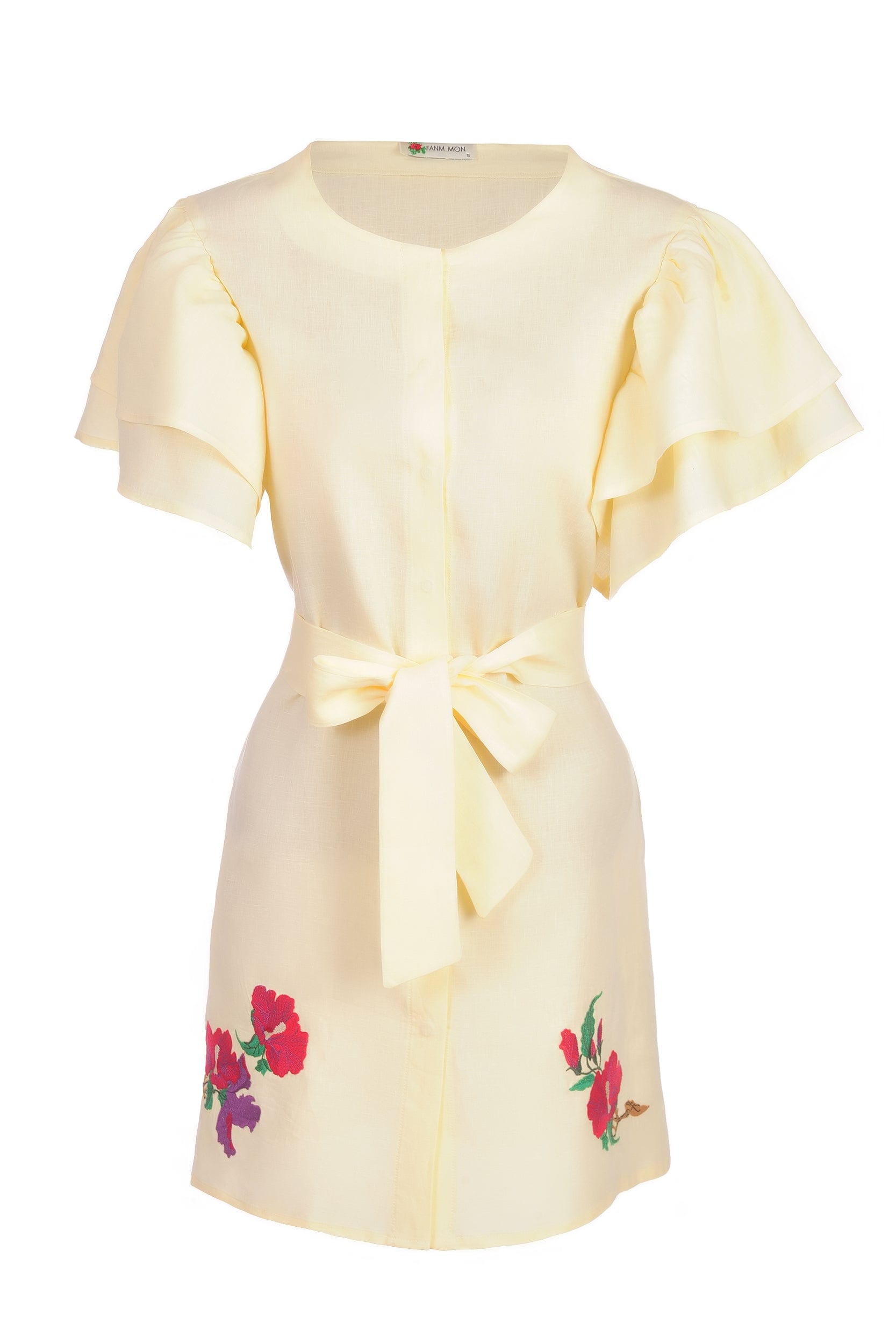 Fanm Mon Dresses L / Light Yellow Kelly