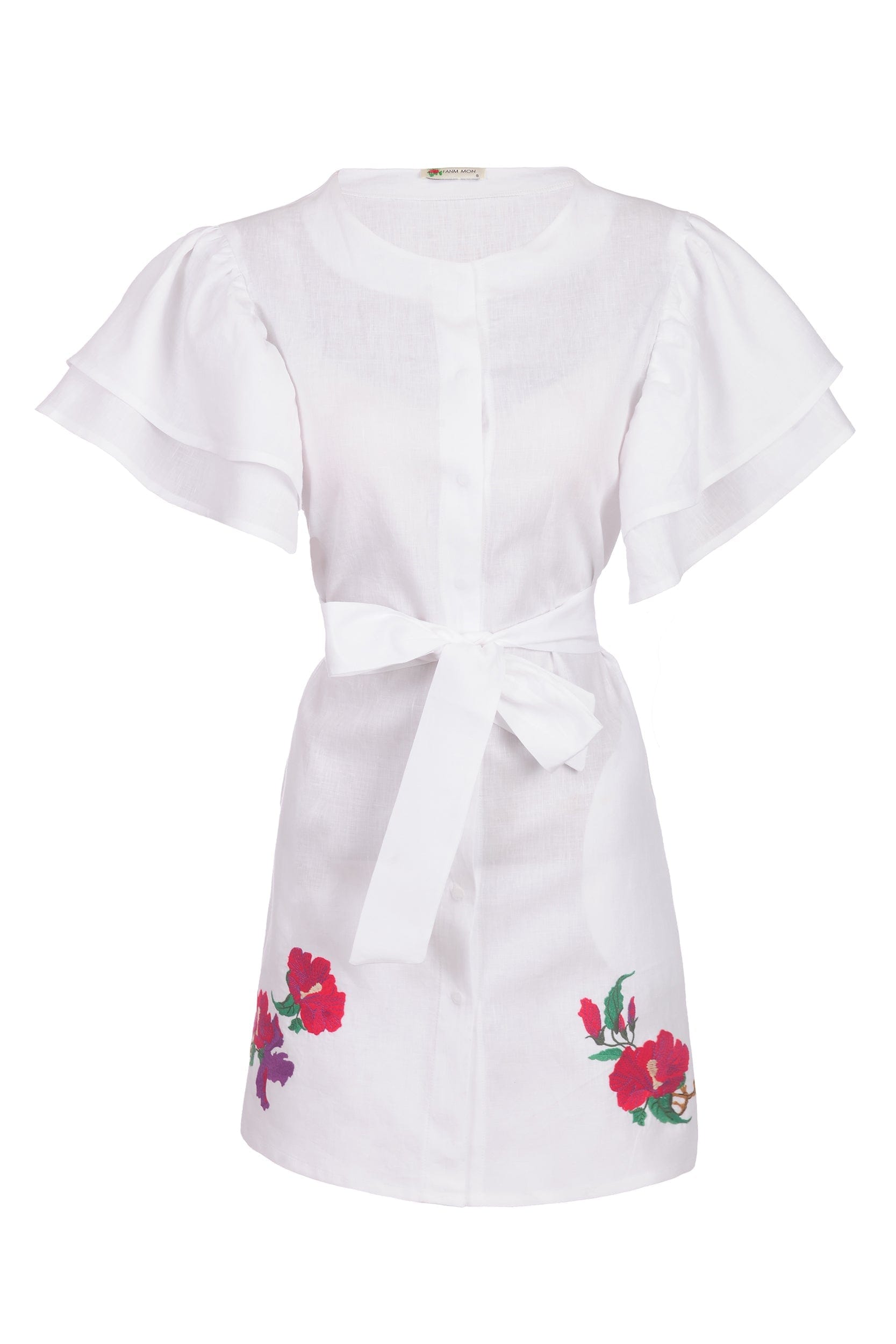 Fanm Mon Dresses XXS / White Kelly