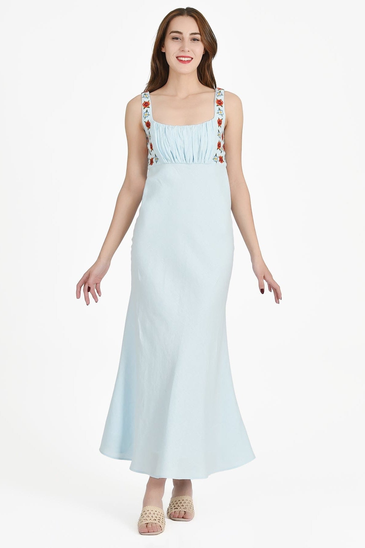 Fanm Mon Midi Dress XXS / Light Lagoon LULU DRESS