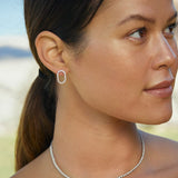 Henri Noël Earrings Short / Yellow Gold / Diamond Carolina Tennis Earring - Short