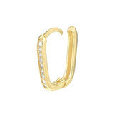 Henri Noël Earrings Diamond Pillow Hoops