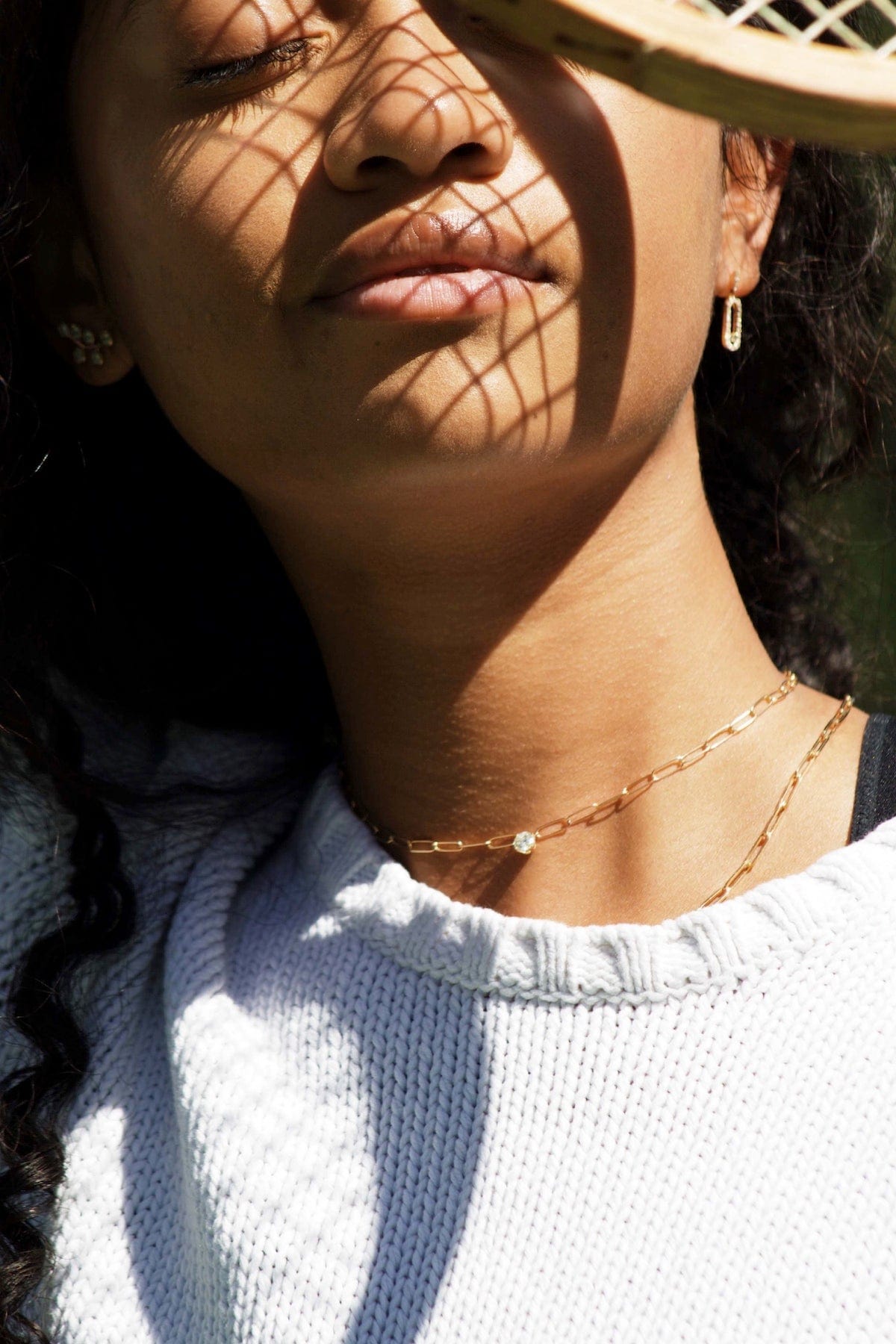 Henri Noël Earrings Paperclip Drop Earrings
