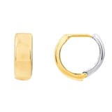 Henri Noël Earrings Two-Tone 14K Huggies