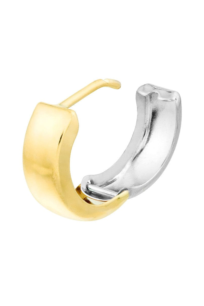 Henri Noël Earrings Two-Tone 14K Huggies