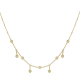 Henri Noël Necklace Alternating Diamond Drop