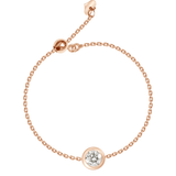 Henri Noël Ring 18k Diamond Chain Ring | Adjustable