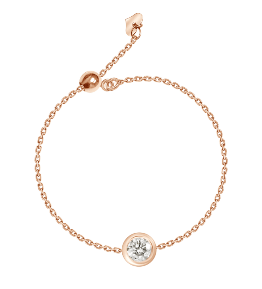 Henri Noël Ring 18k Diamond Chain Ring | Adjustable