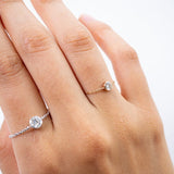 Henri Noël Ring 18k Diamond Chain Ring | Adjustable