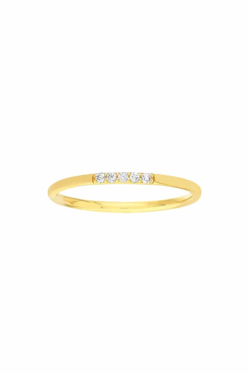 Henri Noël Ring Petite Diamond Stacking Ring