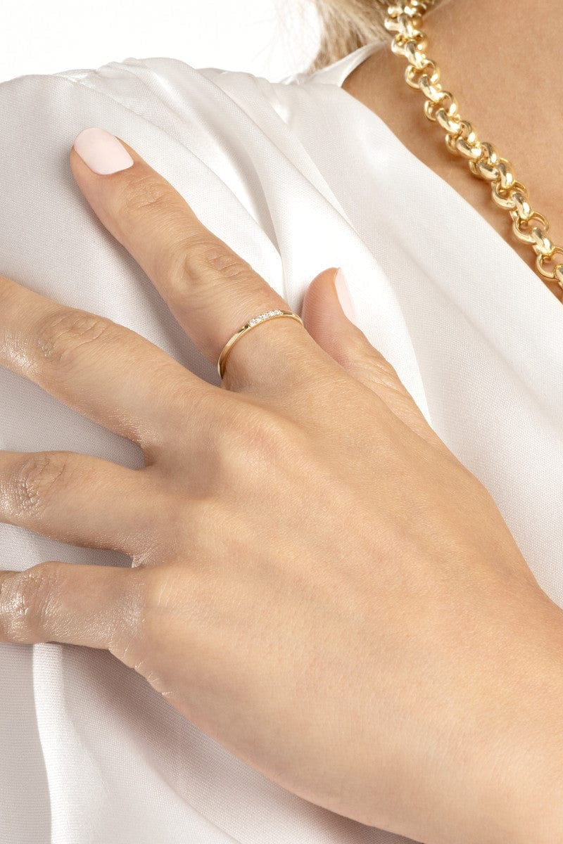 Henri Noël Ring Petite Diamond Stacking Ring